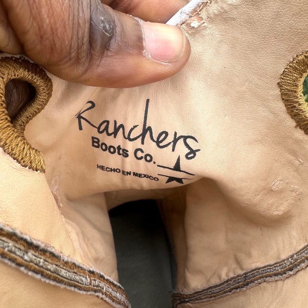 Ranchers Boots Co. Square Toe Western Boots Women's Size Size 22 US Size 5 Tan - Picture 8 of 15